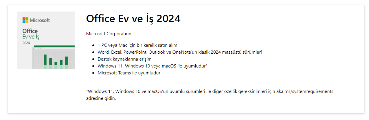 office 2024 key satın al